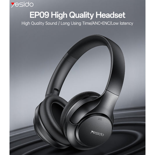 ANC & ENC Wireless Headphones | Long Use Time & Low Latency EP09 BT5.4