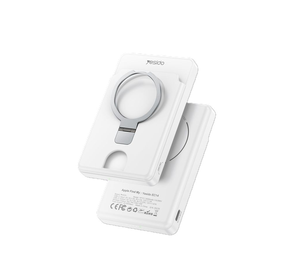 Yesido YP73 5000 Mah Magnetic Wireless Power Bank With Smart Locator