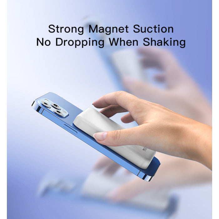 Yesido 5000mAh capacity Magsafe magnetic Wireless power bank.