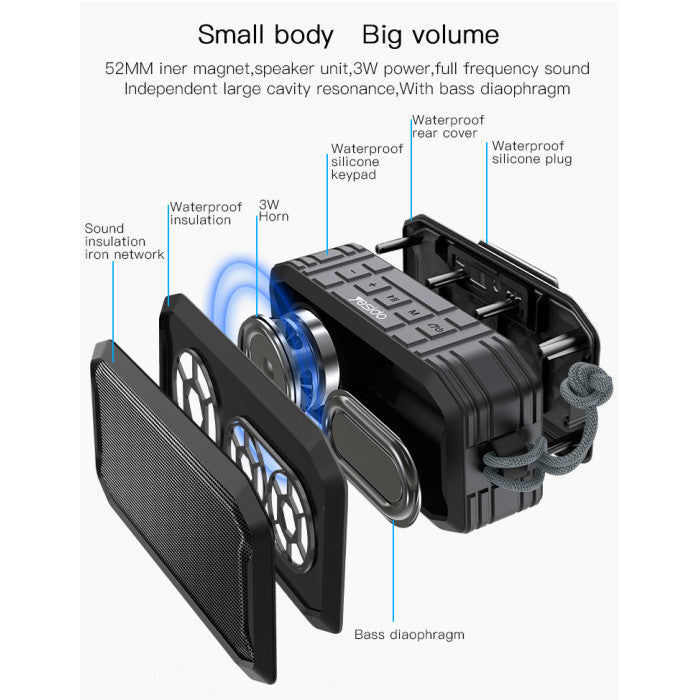 YSW04 portable IPX6 stereo wireless speaker 5W mini horn for party for video