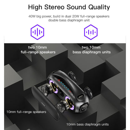 YSW19 High Power Bluetooth Speaker Wireless BT Speaker | Fidelity Stereo Bluetooth Speaker