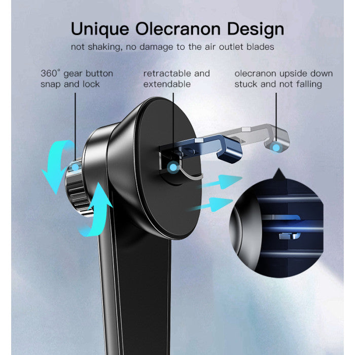 C165 Air Vent Phone Holder | Unique Olecranon Design 720 two-way rotation Car Phone Holder