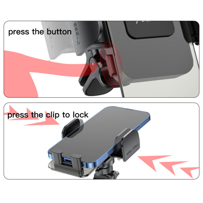 C163 Hot Selling Air Vent Phone Holder | Transparent Air Vent Mobile Phone Holder for Car