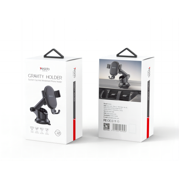 C120 Phone Holder Replaceable Base 360 Degree Flexible Universal Dashboard Car Mobile Phone Holder