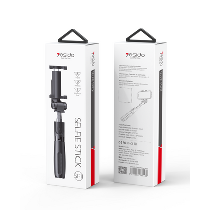 Yesido SF11 Flexible 5 Part Telescopic Triple Phone Holder Selfie Stick.