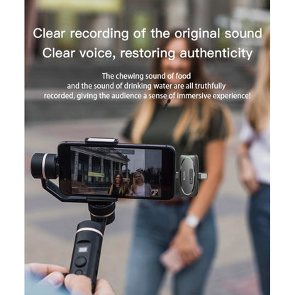 Yesido KR11 portable noise reduction wireless transmission 360 pickup voice Type-C transmit port wireless MEMS Microphone..