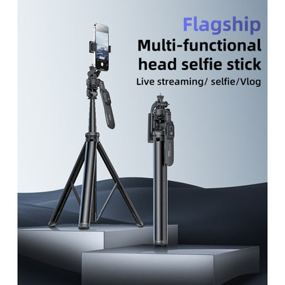 Yesido SF17 Multifunctional 360 Handheld Panoramic Shot Selfie Stick 2.05M Bluetooth Remote Shooting Aluminum Alloy Expanding Tripod.
