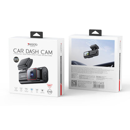 KM21 Yesido 1K High Clear Camera 145 Degree Range Built-in With 1.47" Screen Front way Car Driving Recorder.