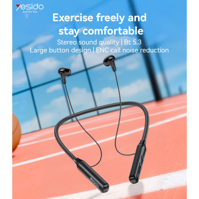 Halterneck Headset | ENC Noise Reduction & Magnetic Earbuds | YSP21 BT5.3