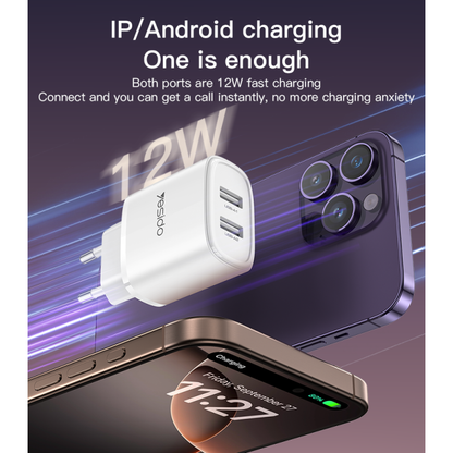 Fast Charging Small And Portable Safety Protection EU Plug Travel Charger