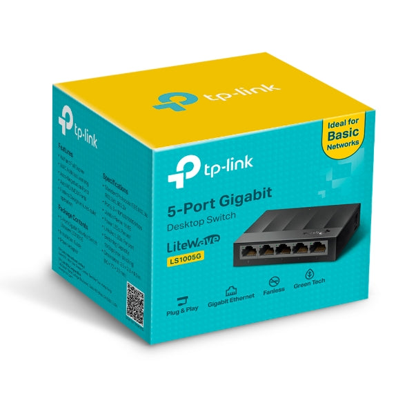 New 5-Port 10/100/1000Mbps Desktop Switch | LS1005G