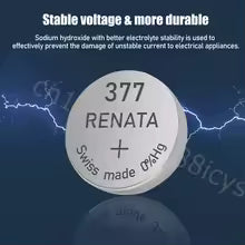 100% Original Renata 377 SR626SW AG4 LR626 SR66 V377 1.55V Silver Oxide Battery For Watch Toy Scale Button Coin Cell Swiss Made