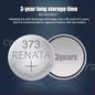 2PCS New Renata 373 SR916SW 916 LR916 SR68 1.55V Silver Oxide Watch Battery For Toy Remote Swiss Made Button Coin Cell