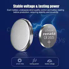 Original RENATA CR2025 CR 2025 DL2025 BR2025 KCR2025 3V Lithium Battery For Remote Control Calculator Scale Mouse Button Cell | 2pic