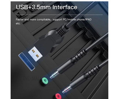 YESIDO Gaming Headset Headphone Over-ear Earphone with Microphone