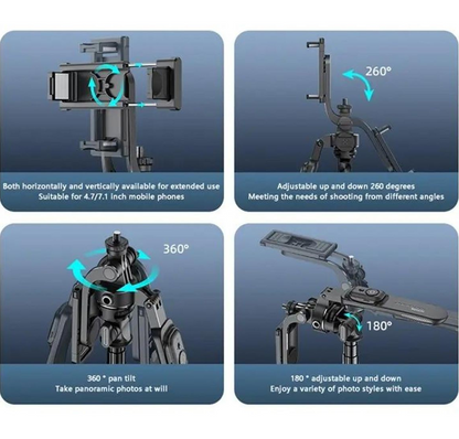 YESIDO SF17 Multifunctional Retractable Metal Tripod Stand Selfie Stick