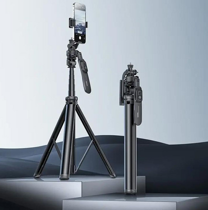 YESIDO SF17 Multifunctional Retractable Metal Tripod Stand Selfie Stick