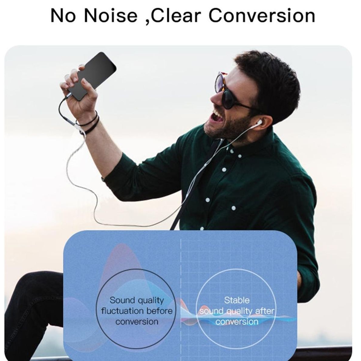 Yesido YAU37 Lightning to 3.5mm Female Audio Adapter