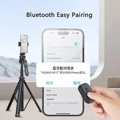 YESIDO SF17 Multifunctional Retractable Metal Tripod Stand Selfie Stick