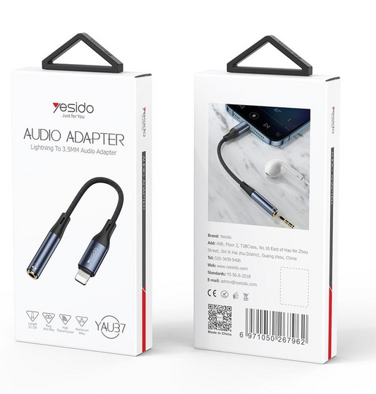 Yesido YAU37 Lightning to 3.5mm Female Audio Adapter