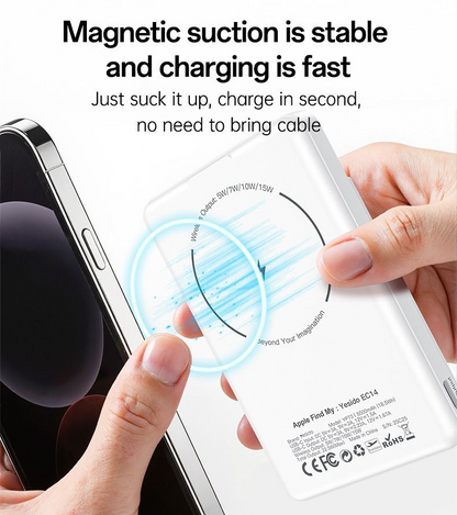 Yesido YP73 5000 Mah Magnetic Wireless Power Bank With Smart Locator