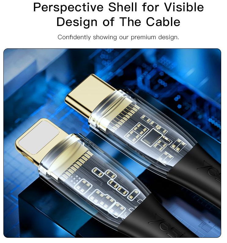 Yesido 20W Braided Type-C To Lightning Data And Charging Cable CA101